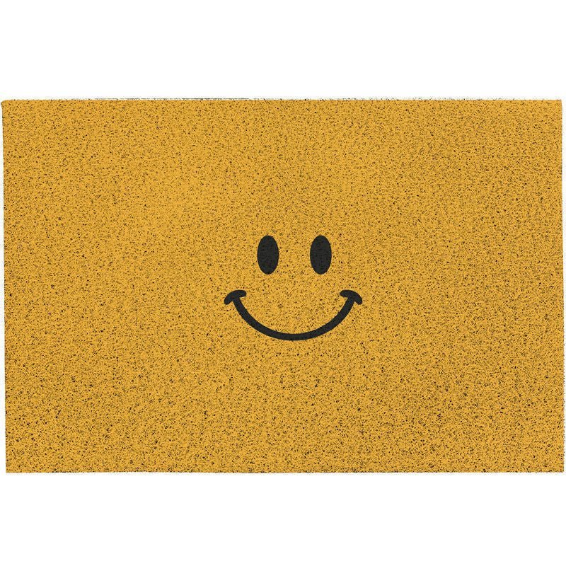 Doormat Emoji Design Polyester Surface & Non-Slip Backing