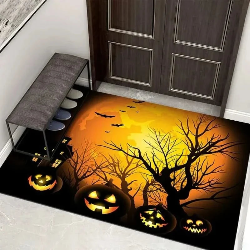 Doormat Halloween Printed Non-Slip Easy-Care