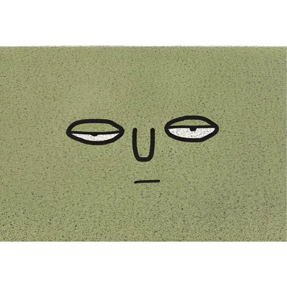 Doormat Smiley Print Non-Slip PVC & Quick-Dry Surface