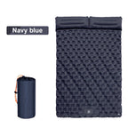 Double Air Mattress Self-Inflating Built-In Foot Pump