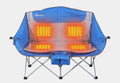 Double Camping Chair Heated Foldable Rechargeable Batteries
