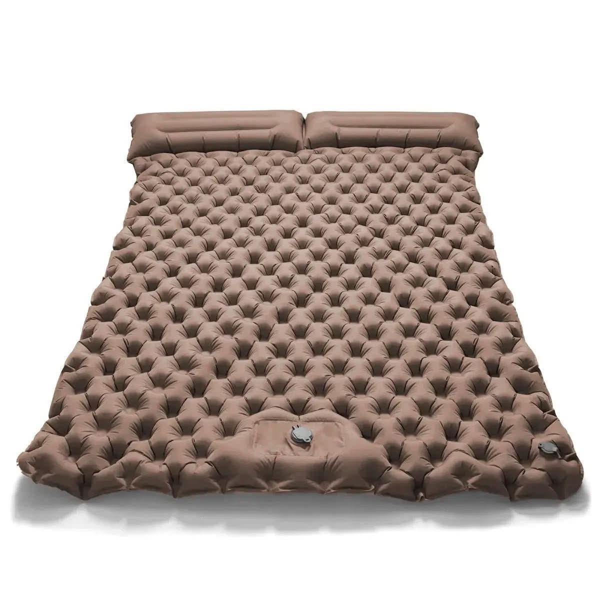 Double Camping Mat Self-Inflating Ripstop Nylon