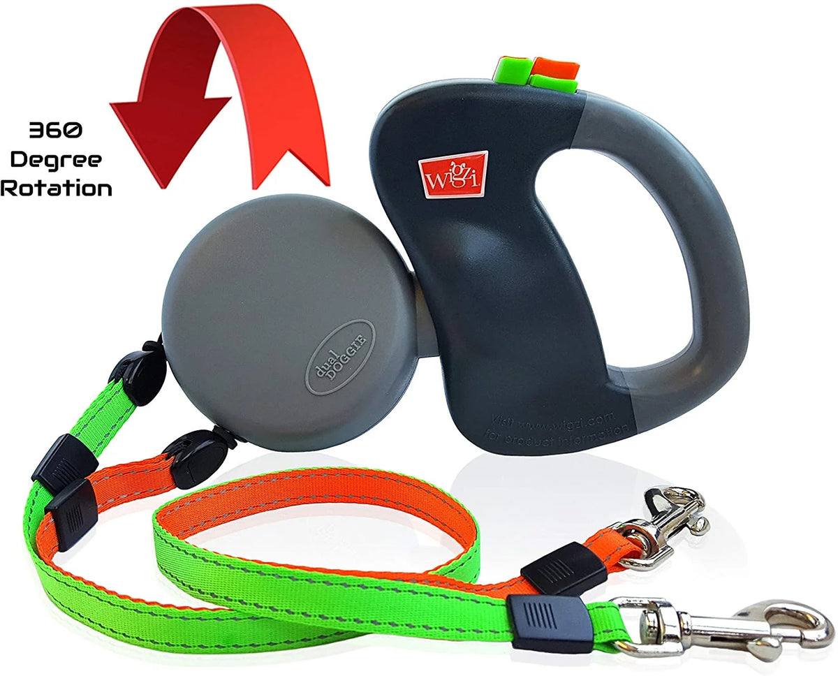 Double Dog Leash 360° Anti-Tangle Reflective