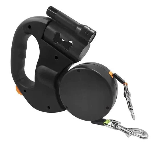 Double Dog Leash Anti-Tangle Swivel Padded Handle