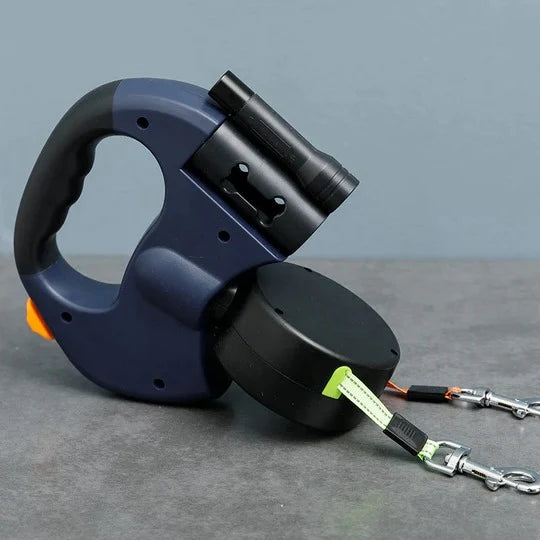 Double Dog Leash Anti-Tangle Swivel & Padded Handle