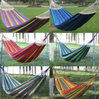 Double Hammock Thick Cotton Canvas Supports 397 Lbs