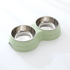 Double Pet Bowl Stainless Steel Food & Water Non-Toxic