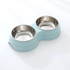 Double Pet Bowl Stainless Steel Food & Water Non-Toxic