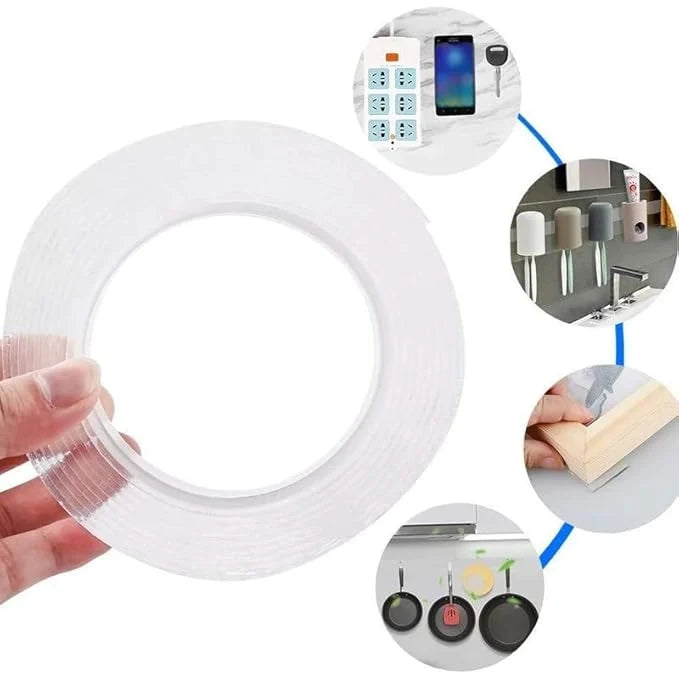 Double-Sided Mounting Tape Strong Hold Reusable & Washable