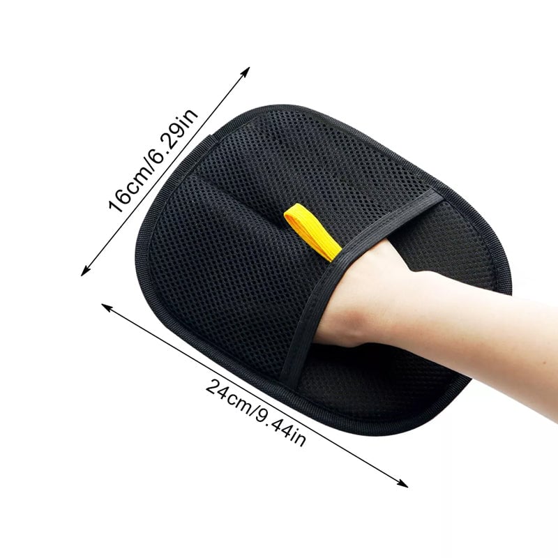 Double-Sided Silicone & Breathable Mesh Pet Grooming Glove (For Cats & Dogs)