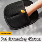 Double-Sided Silicone & Breathable Mesh Pet Grooming Glove (For Cats & Dogs)
