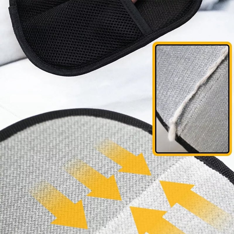 Double-Sided Silicone & Breathable Mesh Pet Grooming Glove (For Cats & Dogs)