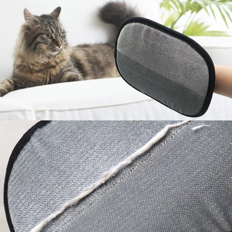 Double-Sided Silicone & Breathable Mesh Pet Grooming Glove (For Cats & Dogs)