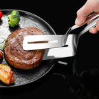 Double-Sided Stainless Steel Spatula (Ergonomic Handle)