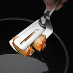 Double-Sided Stainless Steel Spatula (Ergonomic Handle)