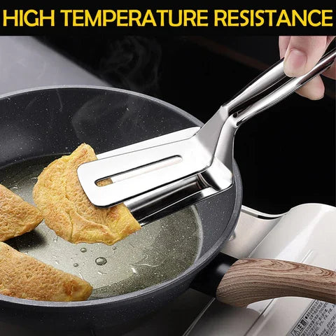 Double-Sided Stainless Steel Spatula (Ergonomic Handle)