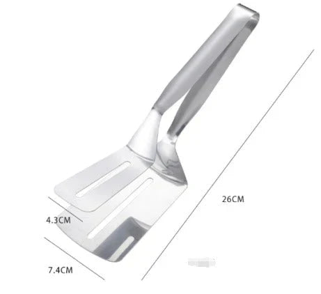 Double-Sided Stainless Steel Spatula (Ergonomic Handle)