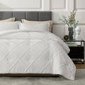 Down Comforter Set Diamond Jacquard Reversible Breathable