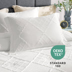 Down Comforter Set Diamond Jacquard Reversible Breathable