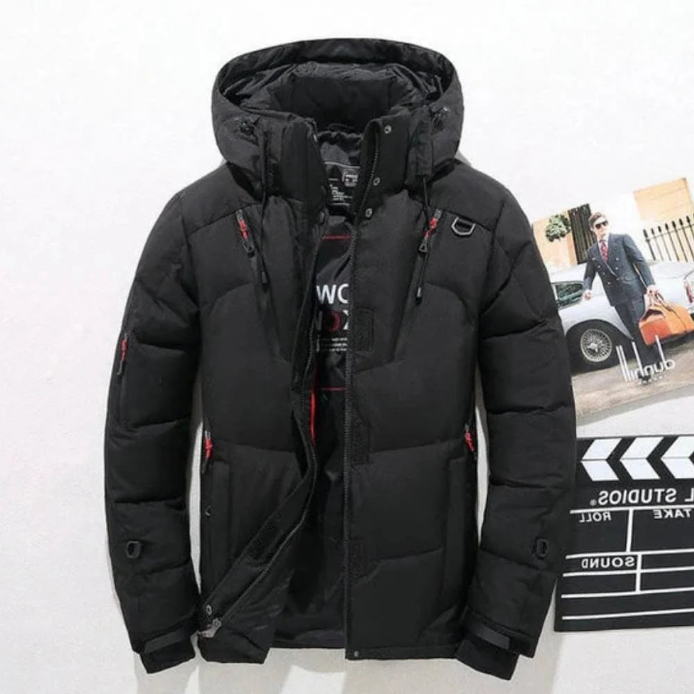 Down Jacket Duck Down Lightweight Removable Hood