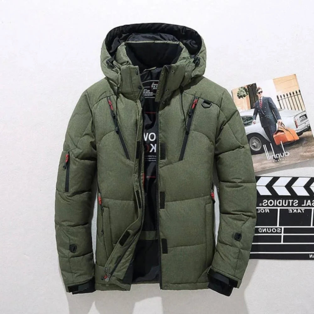 Down Jacket Duck Down Lightweight Removable Hood