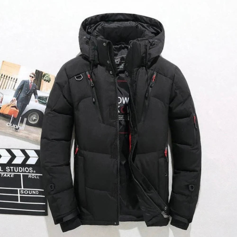 Down Jacket Duck Down Lightweight Removable Hood