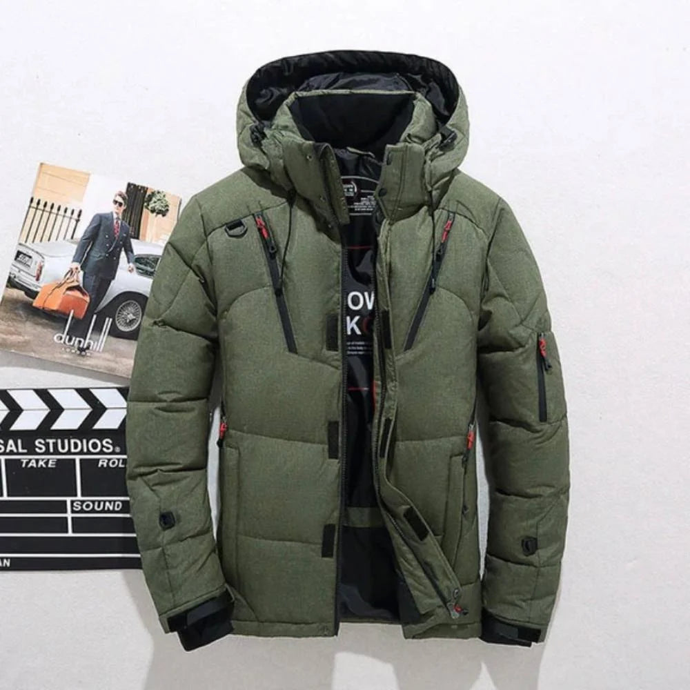 Down Jacket Duck Down Lightweight Removable Hood