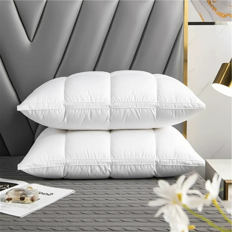 Down Pillow Goose Down Hypoallergenic & Breathable