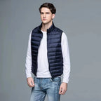 Down Vest Packable Lightweight Water-Resistant Shell