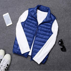 Down Vest Packable Lightweight Water-Resistant Shell