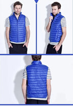 Down Vest Packable Lightweight Water-Resistant Shell