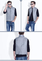 Down Vest Packable Lightweight Water-Resistant Shell