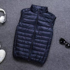 Down Vest Packable Lightweight Water-Resistant Shell