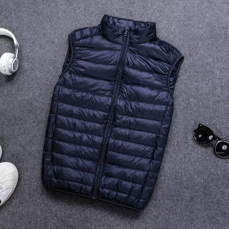Down Vest Packable Lightweight Water-Resistant Shell