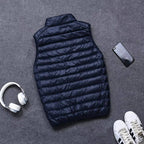 Down Vest Packable Lightweight Water-Resistant Shell
