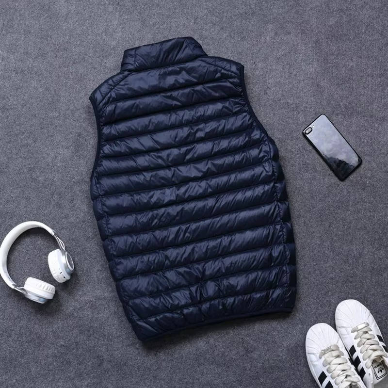 Down Vest Packable Lightweight Water-Resistant Shell