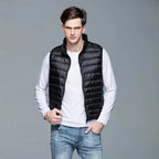Down Vest Packable Lightweight Water-Resistant Shell
