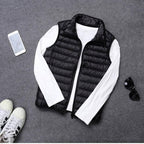 Down Vest Packable Lightweight Water-Resistant Shell