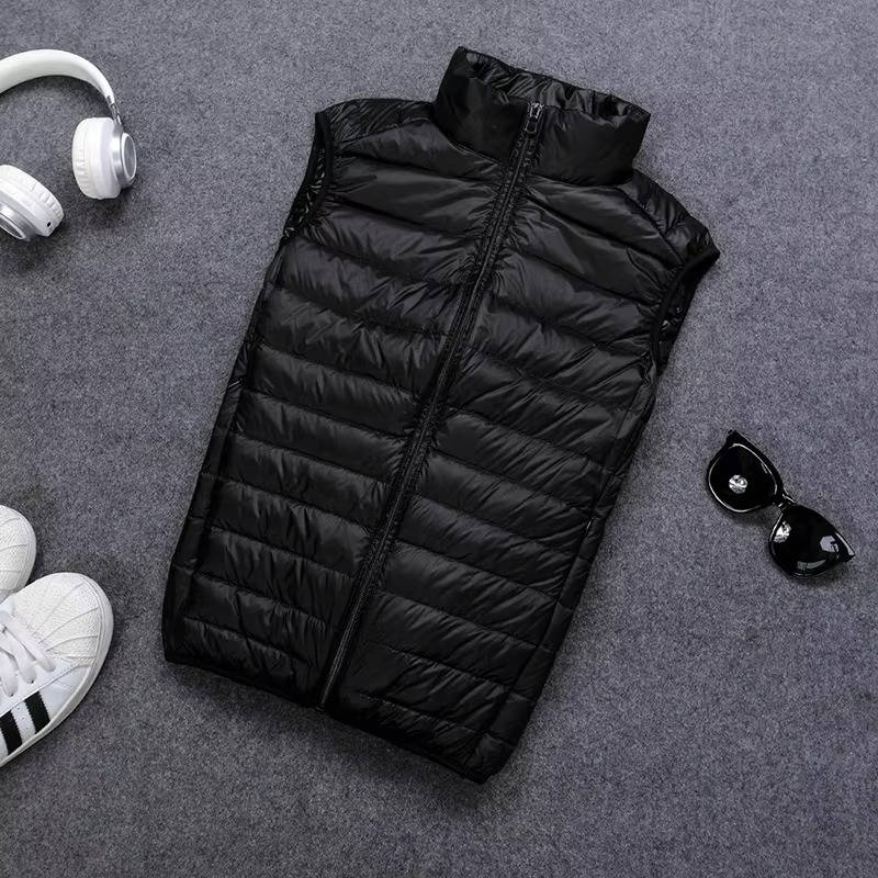 Down Vest Packable Lightweight Water-Resistant Shell