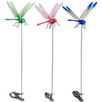 Dragonfly Clips Realistic Shimmering Wings Waterproof 3-Pack