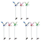 Dragonfly Clips Realistic Shimmering Wings Waterproof 3-Pack