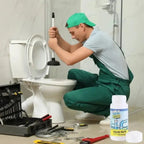 Drain Cleaner Powder Dissolves Hair & Grease PVC-Safe