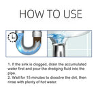 Drain Cleaning Gel Fast-Acting Pipe-Safe Odorless 12 Fl Oz