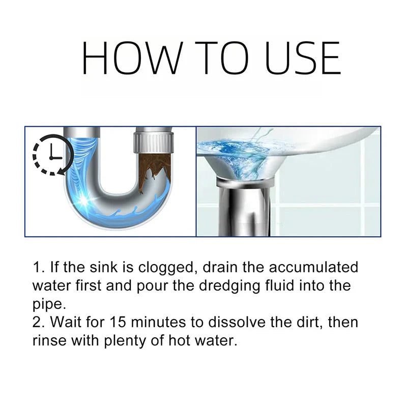 Drain Cleaning Gel Fast-Acting Pipe-Safe Odorless 12 Fl Oz