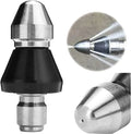 Drain Cleaning Nozzle Stainless Steel Self-Propelling Backward Jets