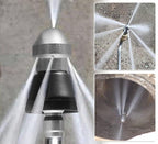Drain Cleaning Nozzle Stainless Steel Self-Propelling Backward Jets