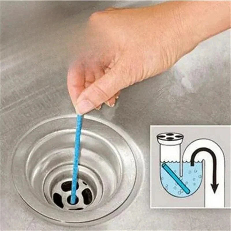 Drain Cleaning Sticks Enzymatic Odor Control Septic-Safe 12-Pack