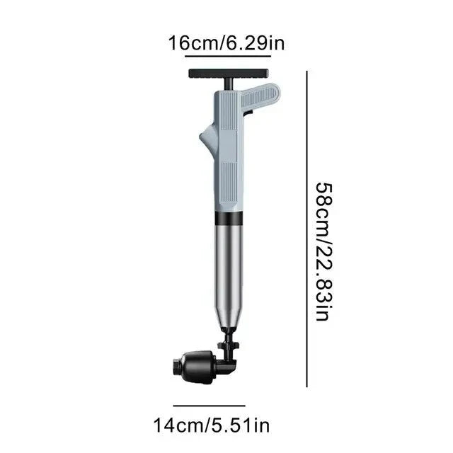 Drain Plunger Adjustable Pressure Chemical-Free