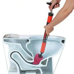 Drain Plunger Air-Powered 120 PSI Interchangeable Heads Stainless Steel