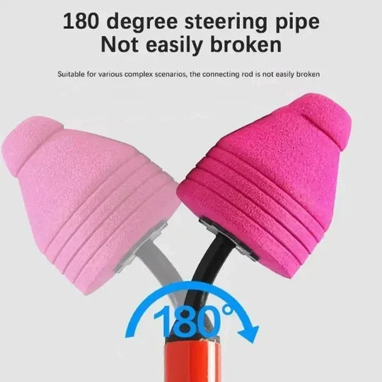 Drain Plunger Air-Powered 120 PSI Interchangeable Heads Stainless Steel